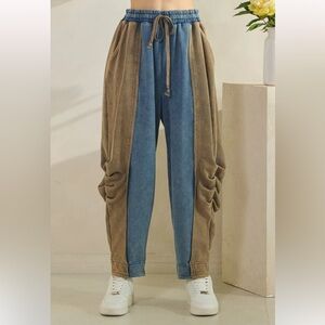 *NEW* Oli & Hali Blue & Brown Joggers Sz XL